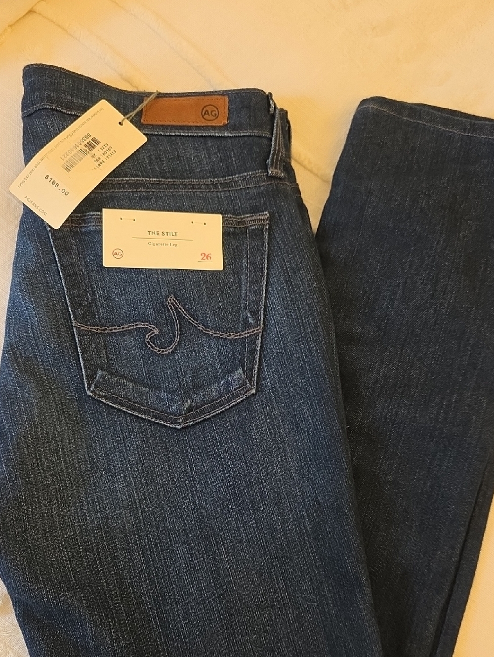 AG Adriano Goldschmied Indigo Straight Leg Jeans